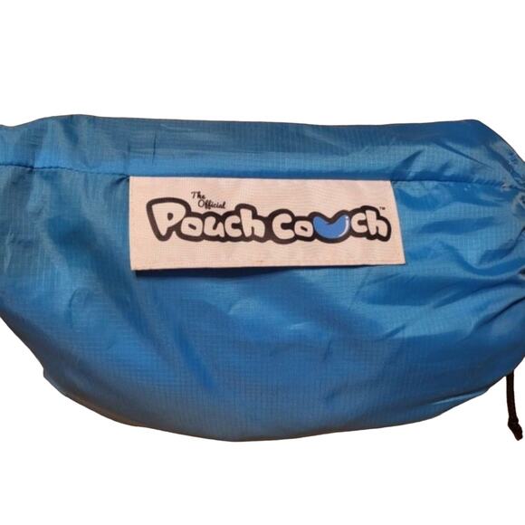 Pouch Couch Outdoor / Indoor Inflateable Seating Cushion, Blue - Picture 1 of 5